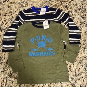 TWO Brand New J Crew Long Sleeve T-Shirts (XXS)